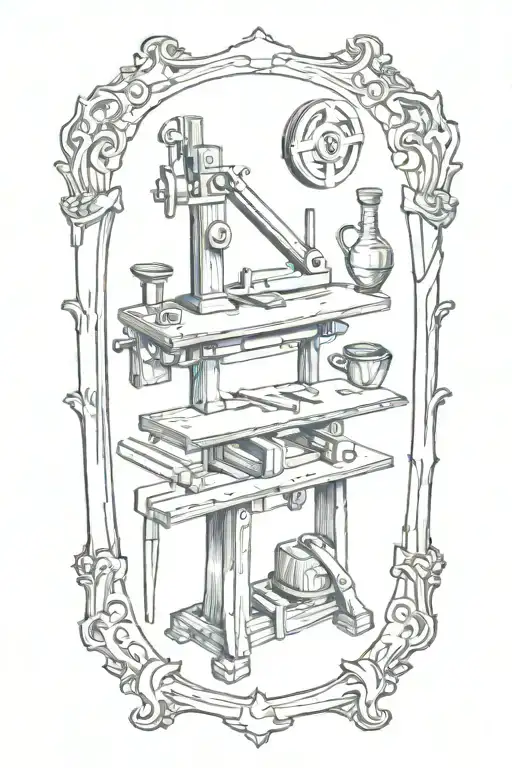 Carpentry Supplies tattoo design idea