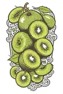 kiwi tattoo design idea