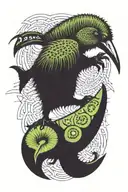 kiwi bird tattoo design idea