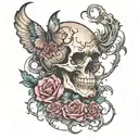 suicidal thoughts tattoo design idea