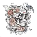 suicidal thoughts tattoo design idea