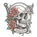 suicidal thoughts tattoo design idea