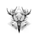 greatsword elk tattoo design idea