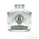 green Poison bottle tattoo design idea