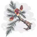 Pine Tree tattoo design idea