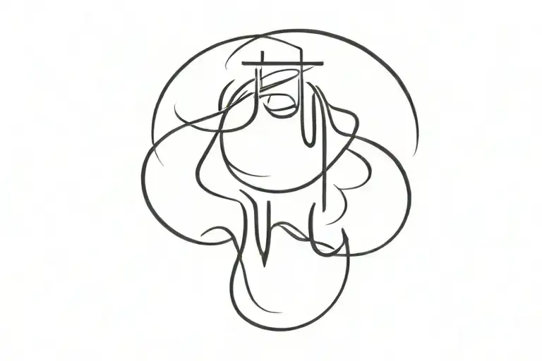naman and ugi name written together in Japanese character  tattoo design idea