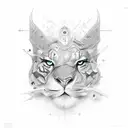 who dares wins, everything pass with time, medicine, infinity power and inteligence tattoo design idea