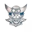 luffy y ACE de niños  tattoo design idea