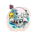 luffy y ACE de niños  tattoo design idea