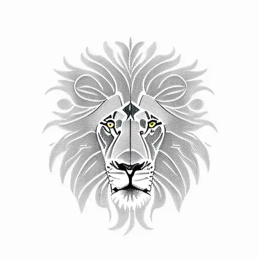 Lion, christian cross, world cup  tattoo design idea