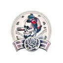 wine tattoo design idea