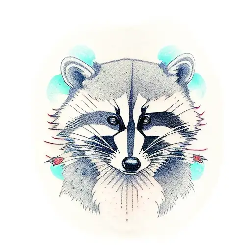rocket racoon tattoo design idea
