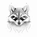 rocket racoon tattoo design idea