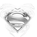 superman logo tattoo design idea