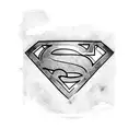 superman logo tattoo design idea