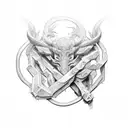 links tattoo design idea