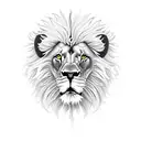 Lion com Flores  tattoo design idea