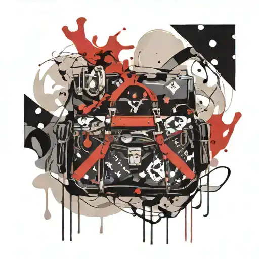 Loui Vuitton pattern tattoo design idea