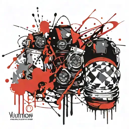 Loui Vuitton pattern tattoo design idea