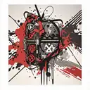 Loui Vuitton pattern tattoo design idea