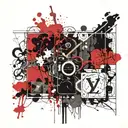 Loui Vuitton pattern tattoo design idea