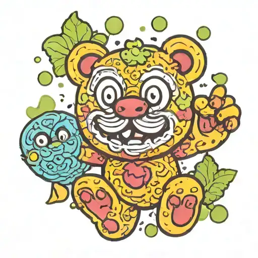 sour patch kids  tattoo design idea