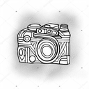 camera tattoo design idea