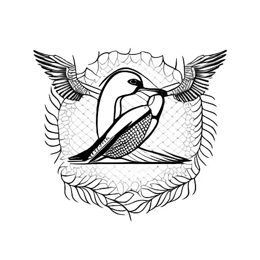 Swallow Bird tattoo design idea
