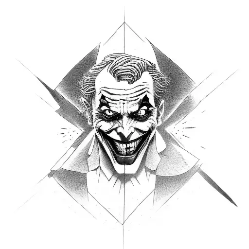 the joker tattoo design idea