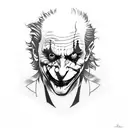 the joker tattoo design idea
