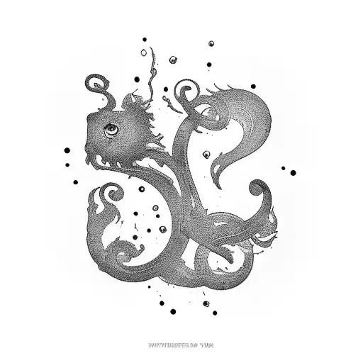 question mark tattoo design idea