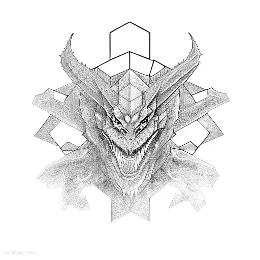 kaiju tattoo design idea