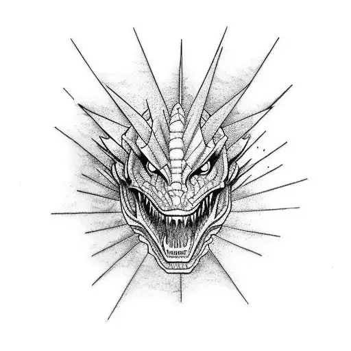 kaiju tattoo design idea