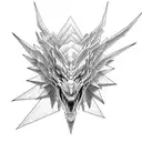 kaiju tattoo design idea