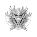 kaiju tattoo design idea