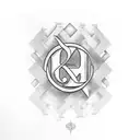 Initials for Emmanuel  tattoo design idea