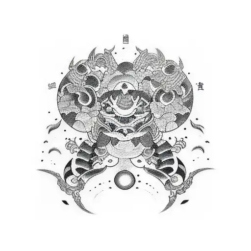  アンドリュー and タニア in vertical tattoo design idea