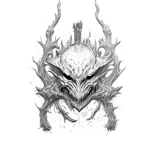 Bloodborne, hunter, beast tattoo design idea