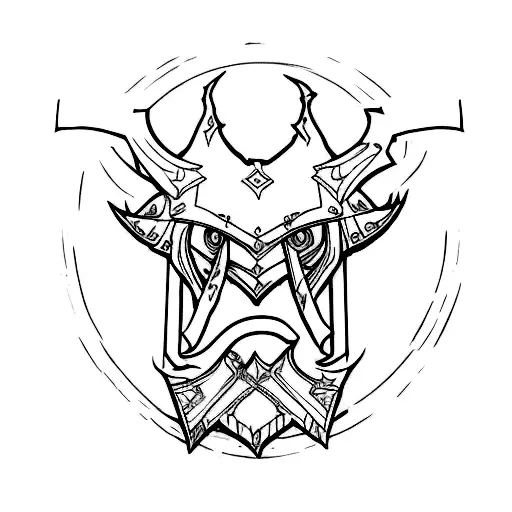 Skyrim tattoo design idea