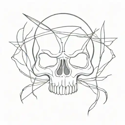 skull tattoo design idea