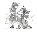 Peter Pan sister love 2009 tattoo design idea