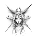 cute succubus tattoo design idea