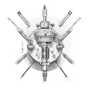 Syringe tattoo design idea