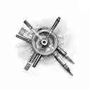 Syringe tattoo design idea