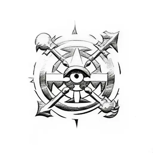one piece anime logo, fairy tail anime logo , sword art online anime logos tattoo design idea