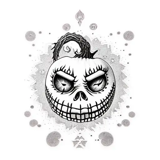 nightmare before Christmas  tattoo design idea