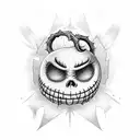 nightmare before Christmas  tattoo design idea