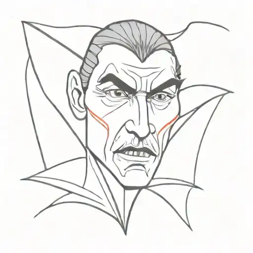 Dracula tattoo design idea