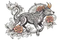 sine risu tattoo design idea