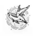 orca tattoo design idea